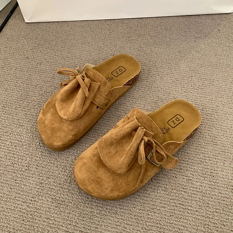 Thick Sole Mules – Women's Retro Slip-On Shoes