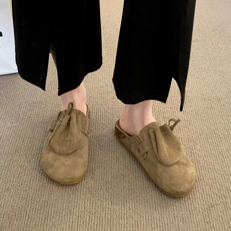 Thick Sole Mules – Women's Retro Slip-On Shoes