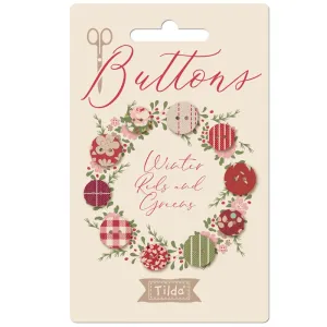 Tilda Creating Memories Fabric | 11mm Buttons | Winter (10)