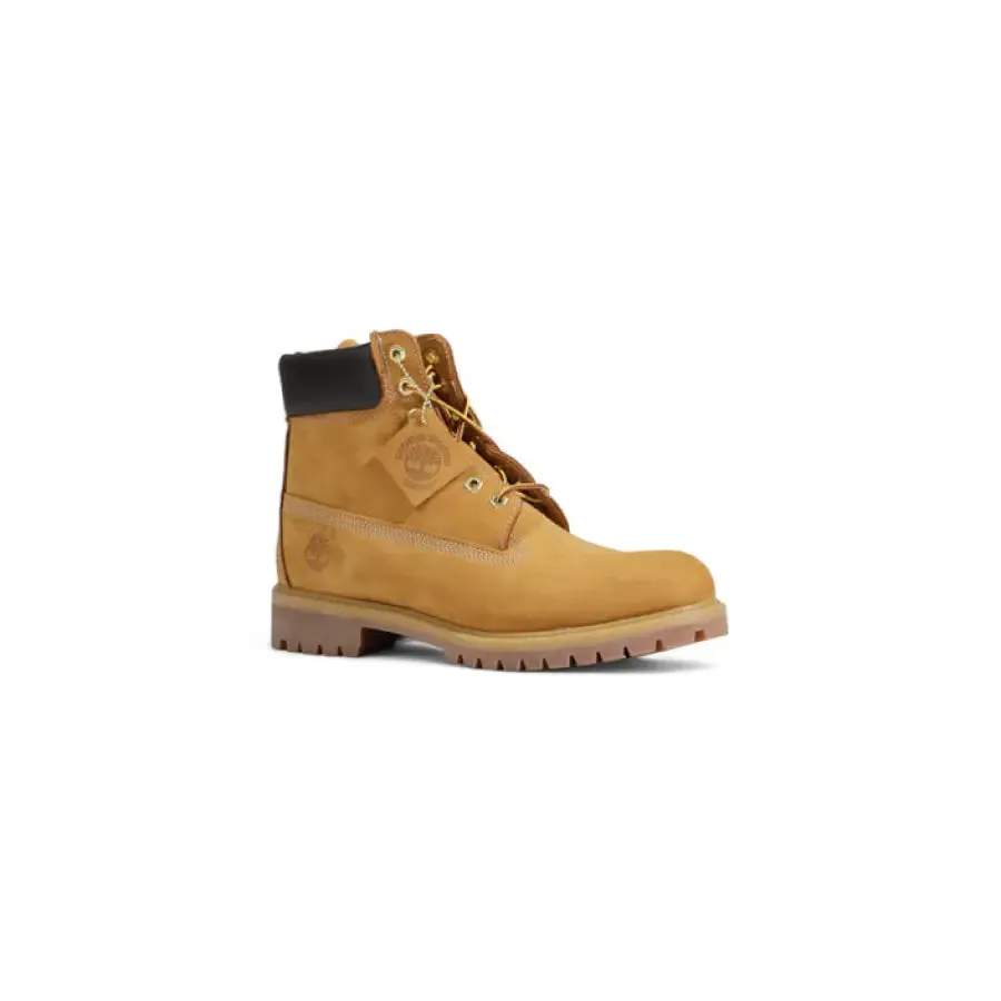 Timberland Men's Brown Leather Slip On Boots
