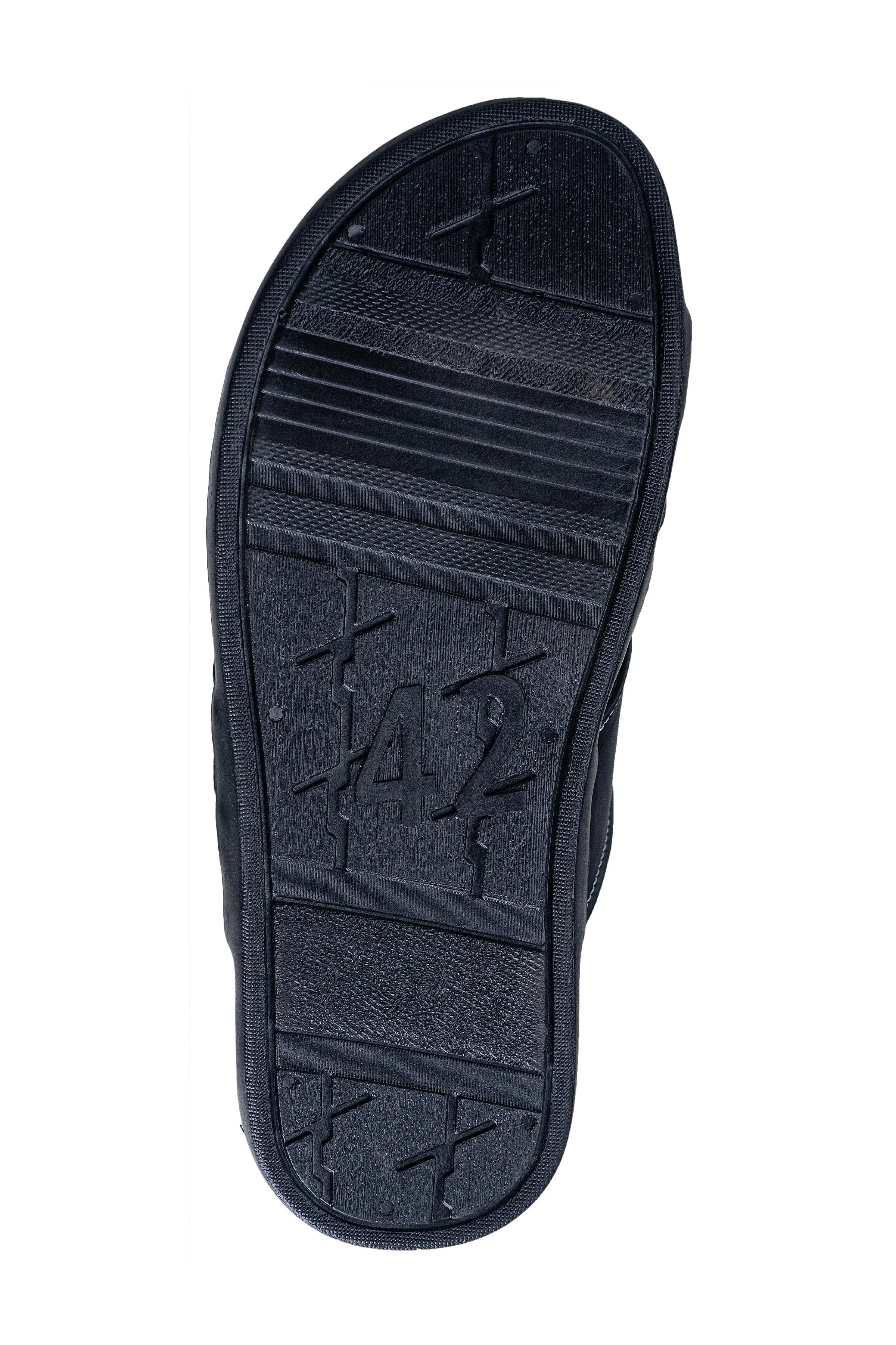 Titas Gents Black / Blue Chappal