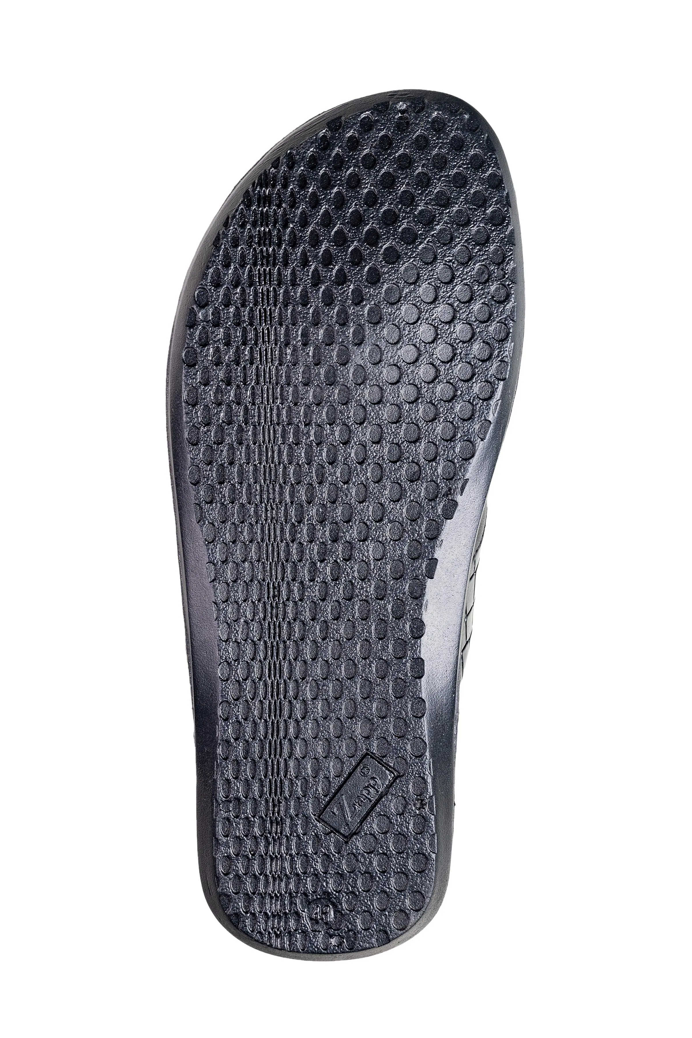 Titas Gents  Black Chappal
