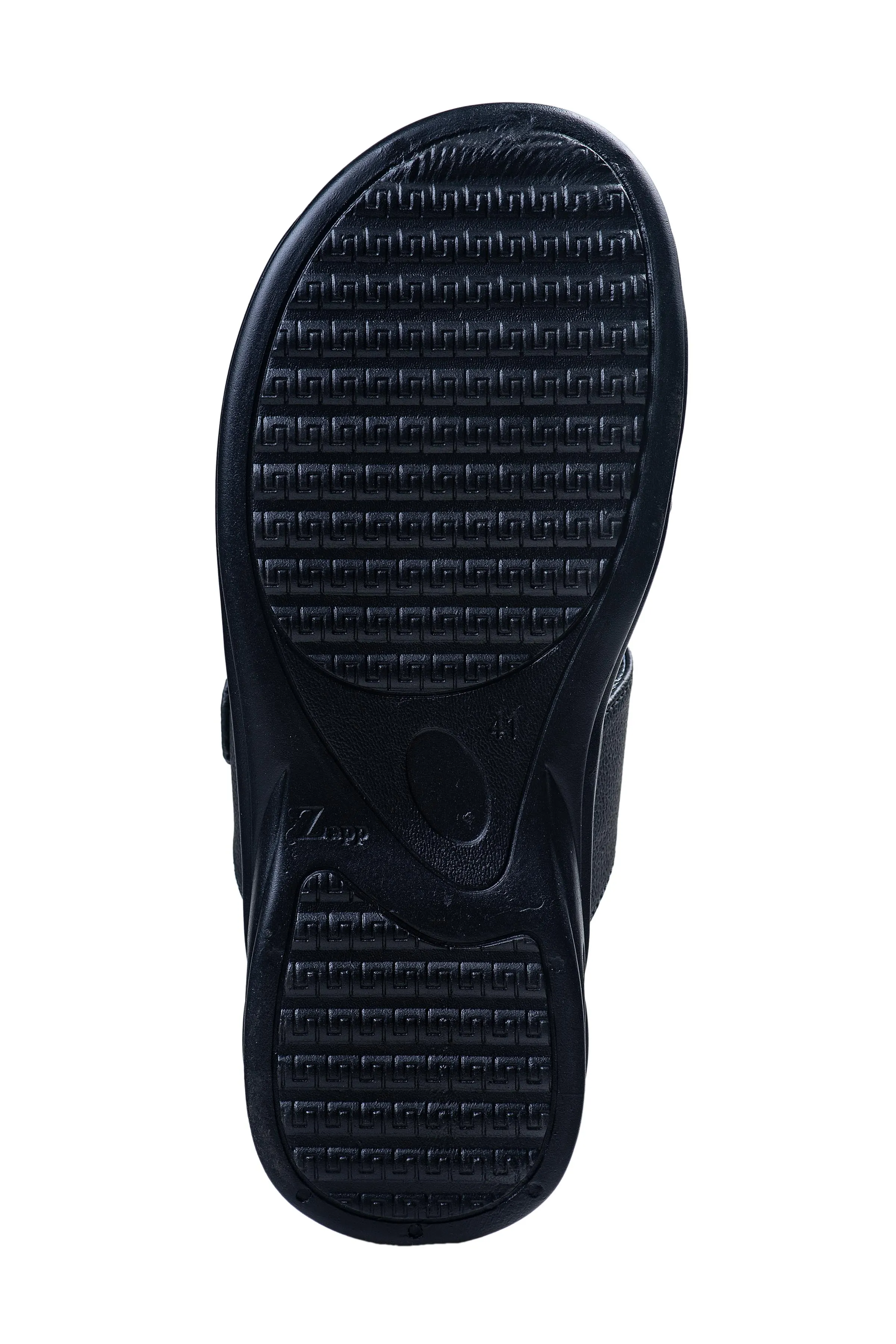 Titas Gents Black Chappal