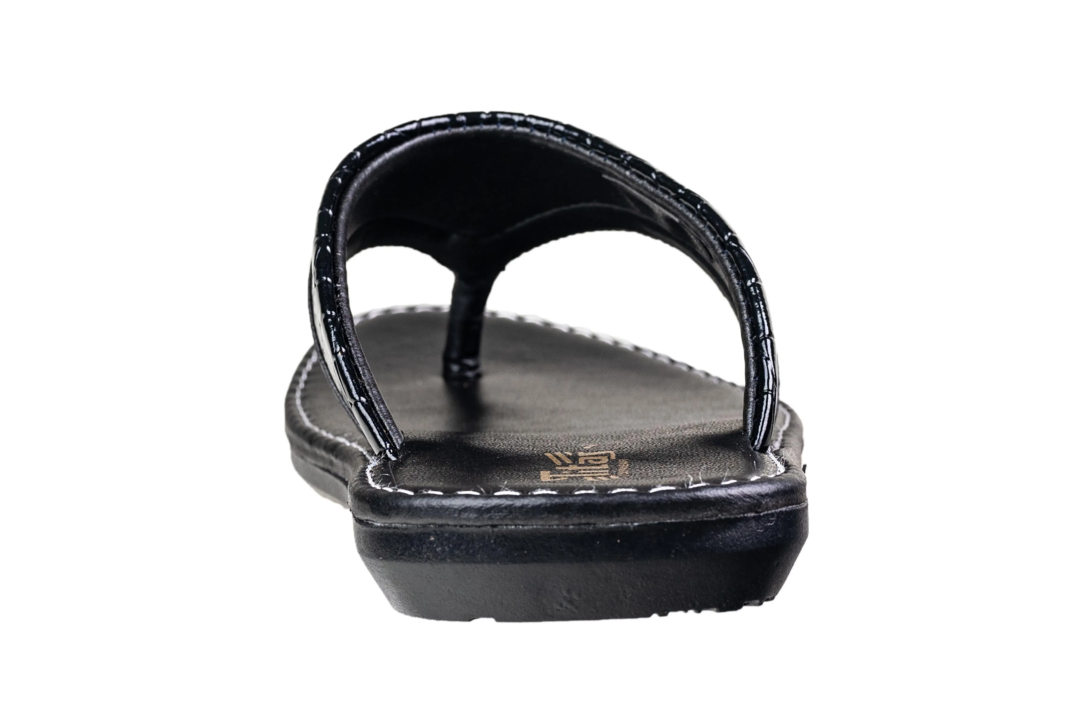 Titas Gents  Black Chappal