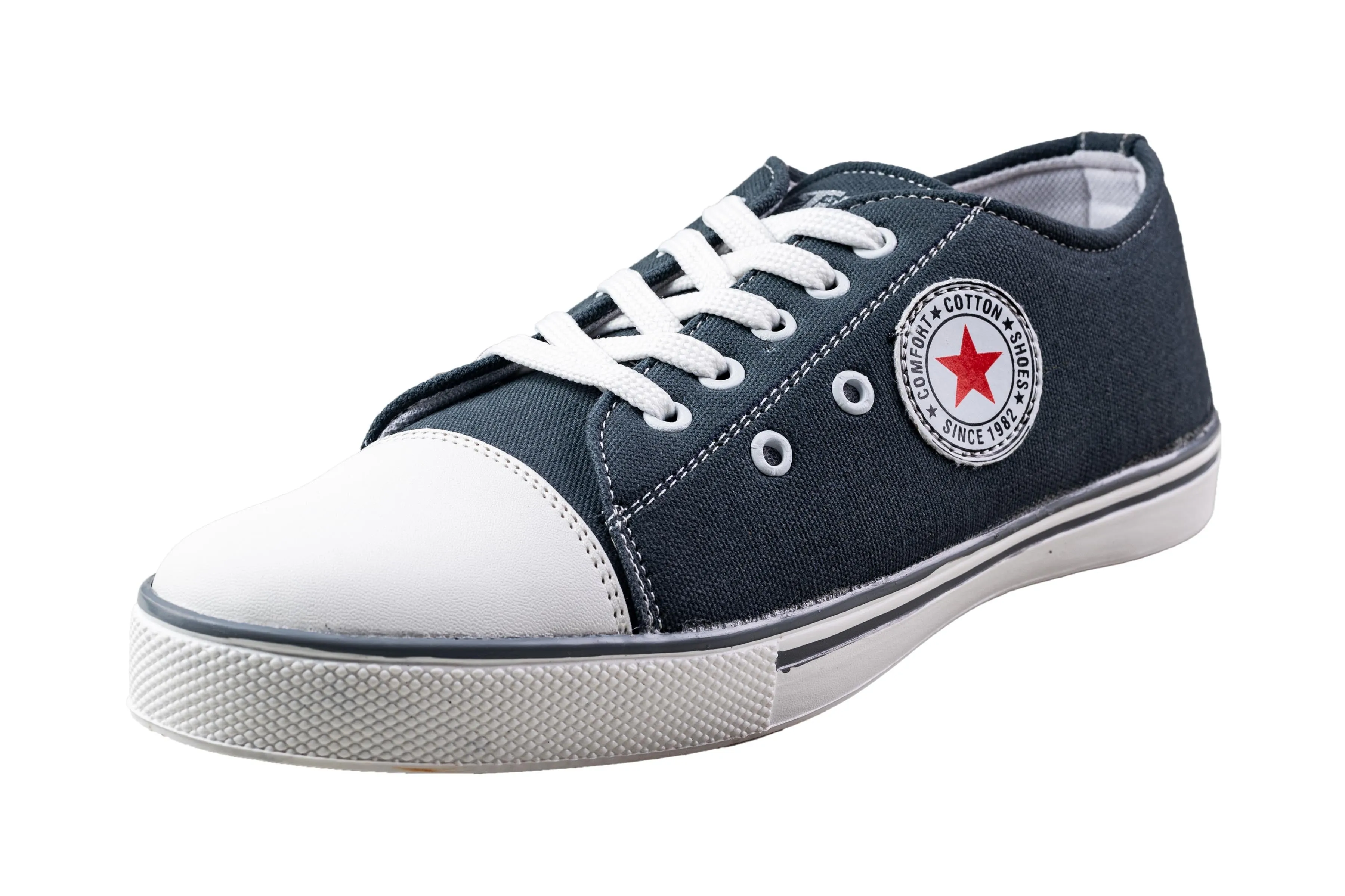 Titas Gents Grey Canvas Shoe