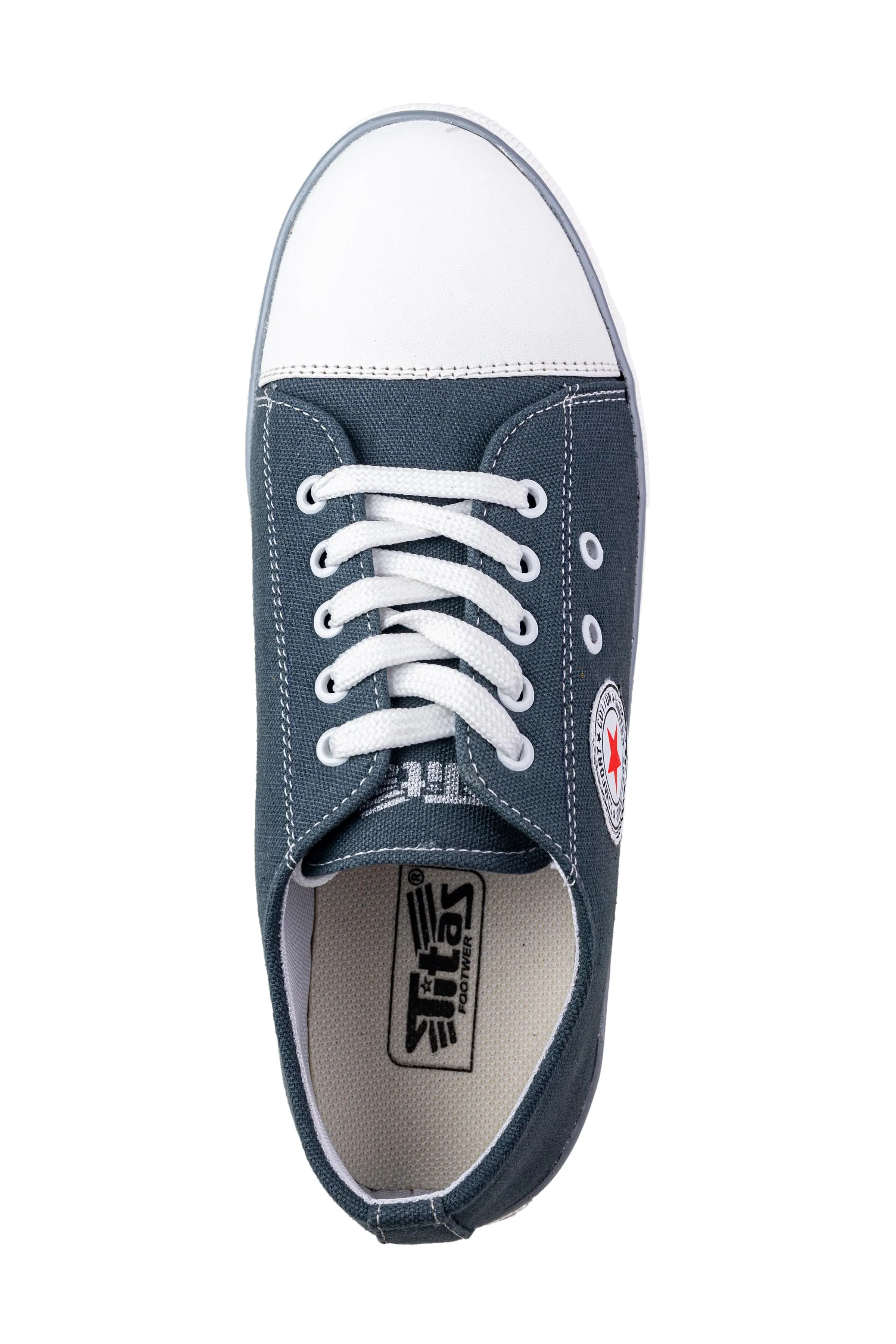 Titas Gents Grey Canvas Shoe