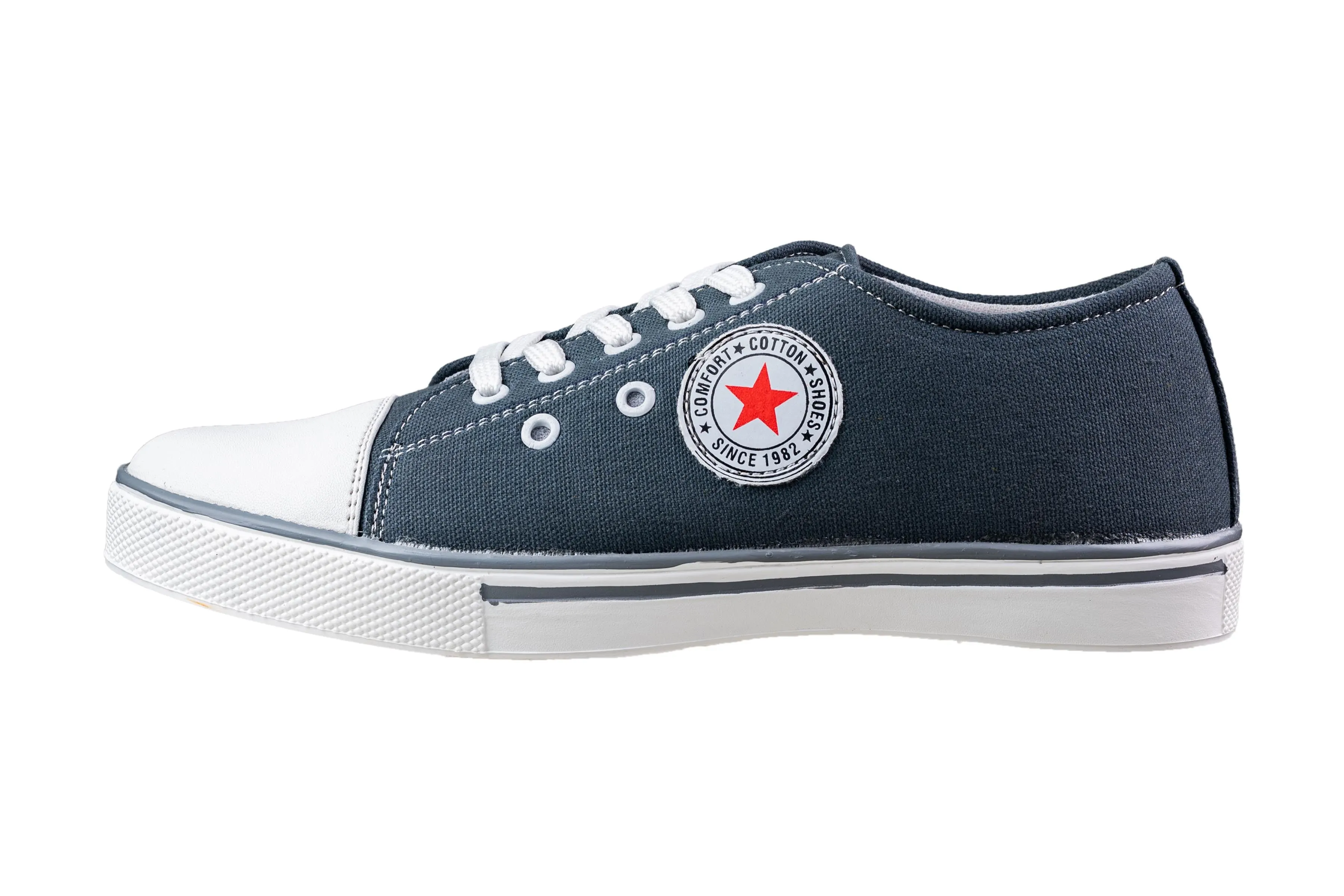 Titas Gents Grey Canvas Shoe