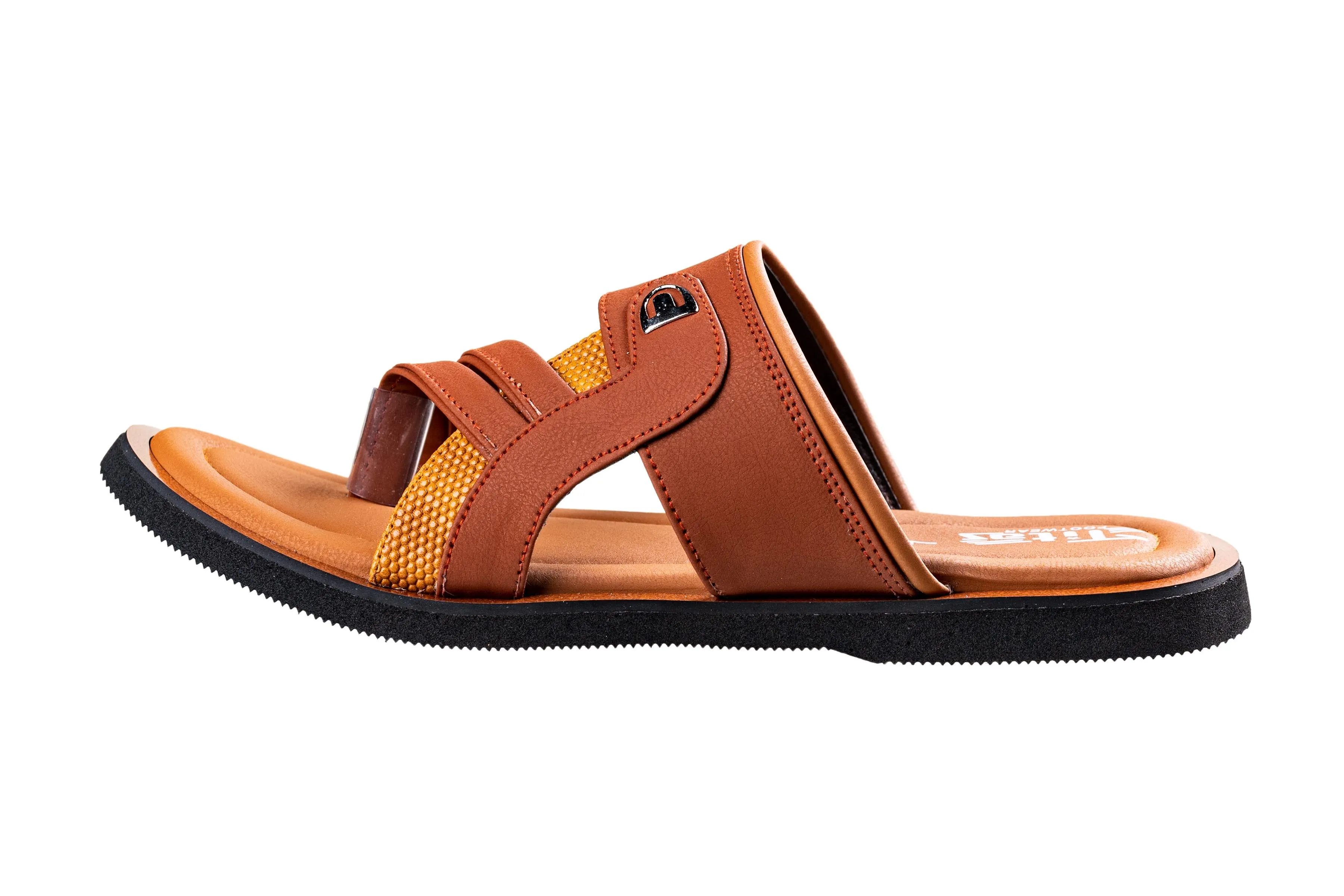 Titas Gents Tan Chappal