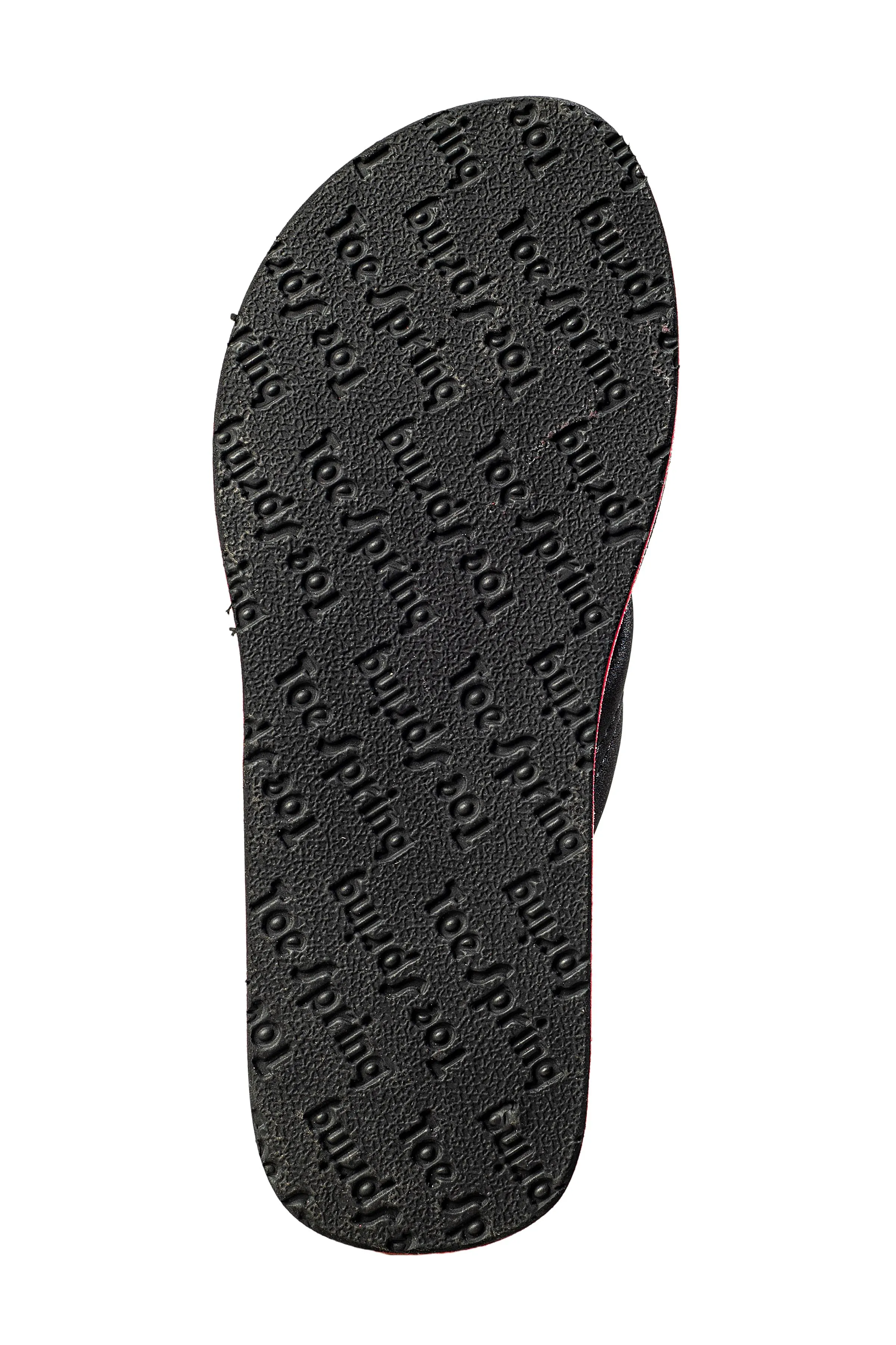 Toe Spring Ladies Black / Red Hawai