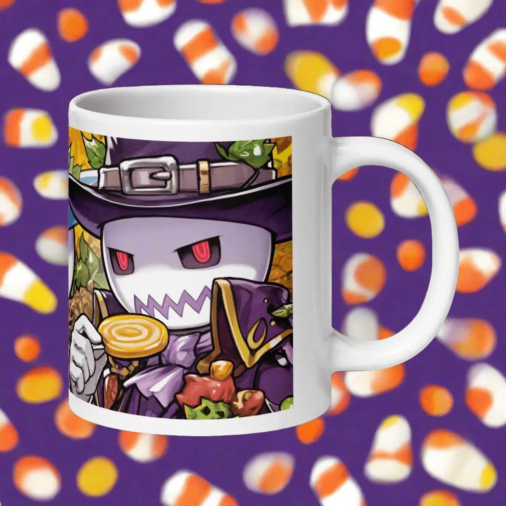 Trickster Treats White Glossy Mug