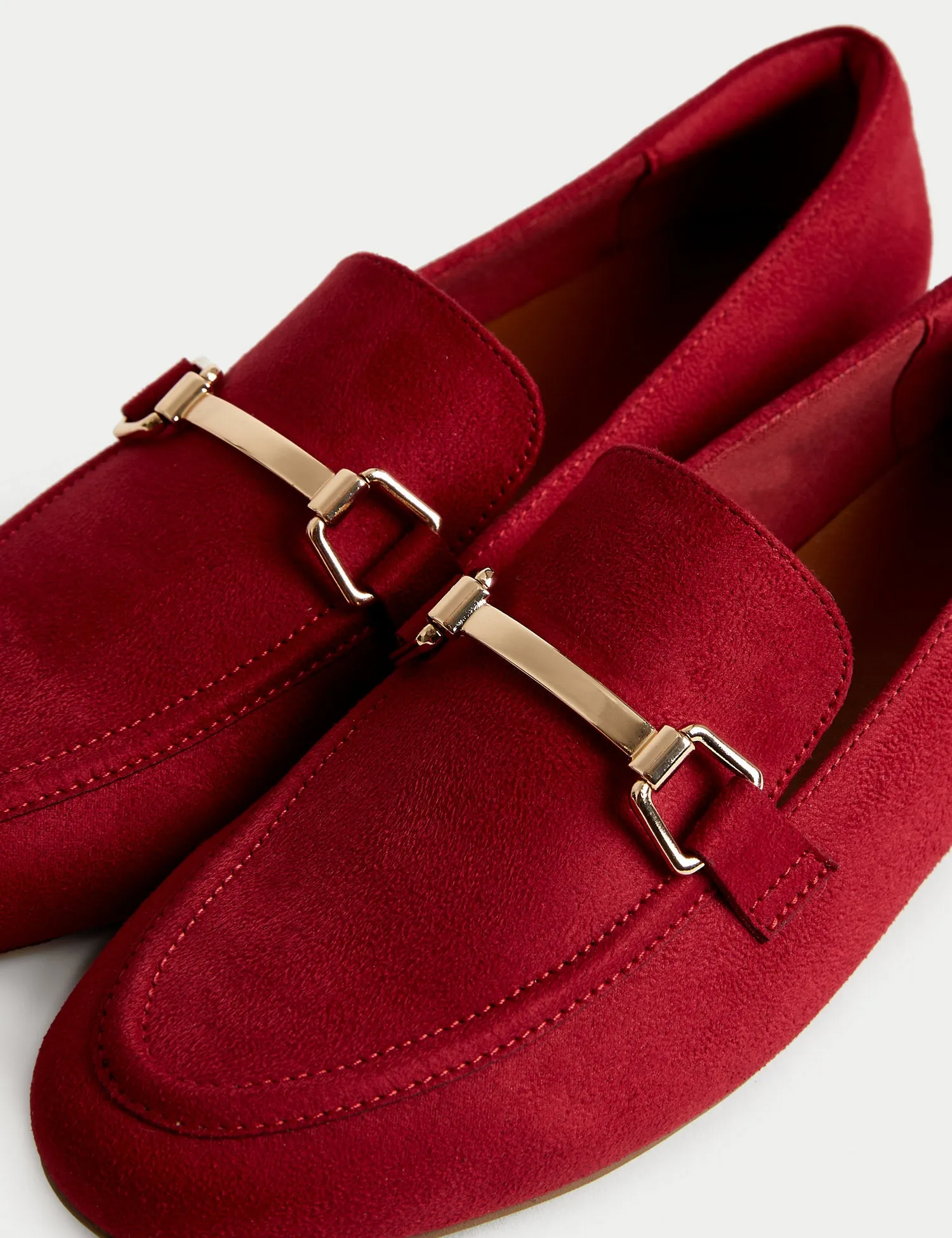 Trim Detail Slip On Flat Loafers