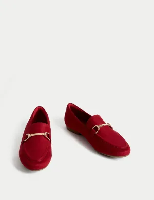Trim Detail Slip On Flat Loafers