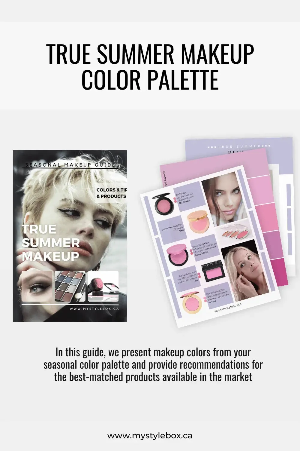 True Summer Digital Color Palette and Makeup Guide