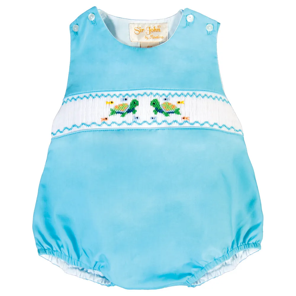 Turtle Friends Smocked Bubble