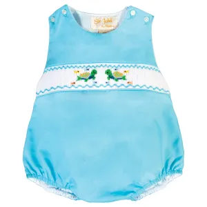 Turtle Friends Smocked Bubble