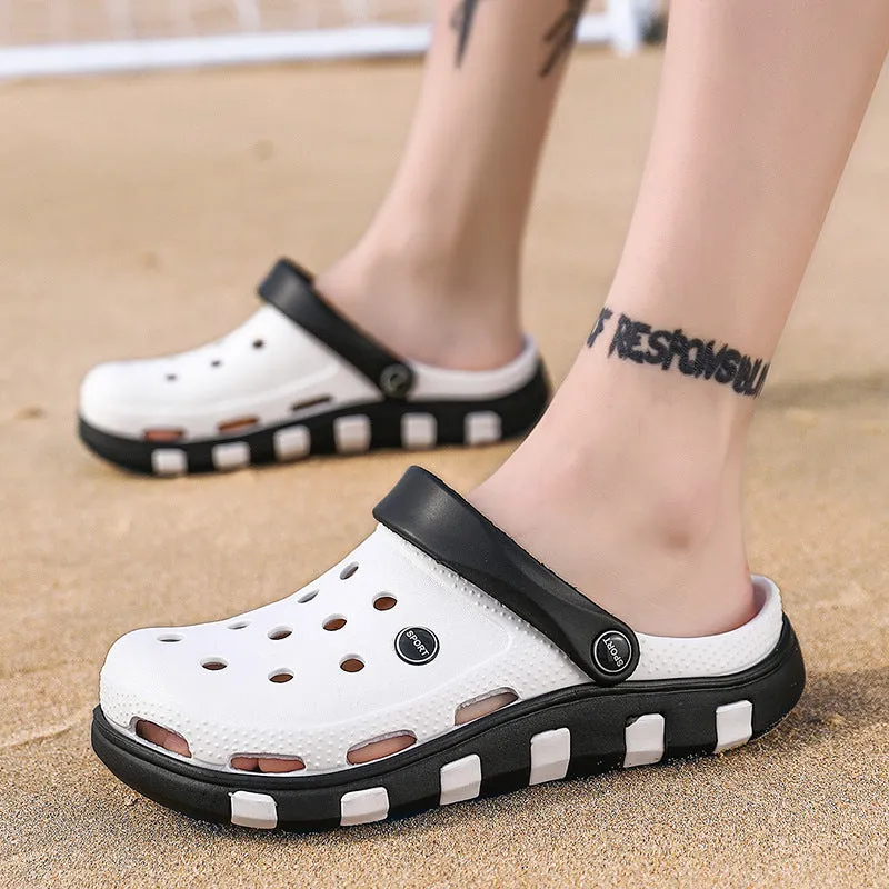 Two Wear Sandals And Slippers Men's Large Size Non-slip Fashion Outer Wear On The Beach