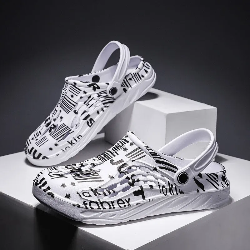 Two Wear Sandals And Slippers Men's Large Size Non-slip Fashion Outer Wear On The Beach