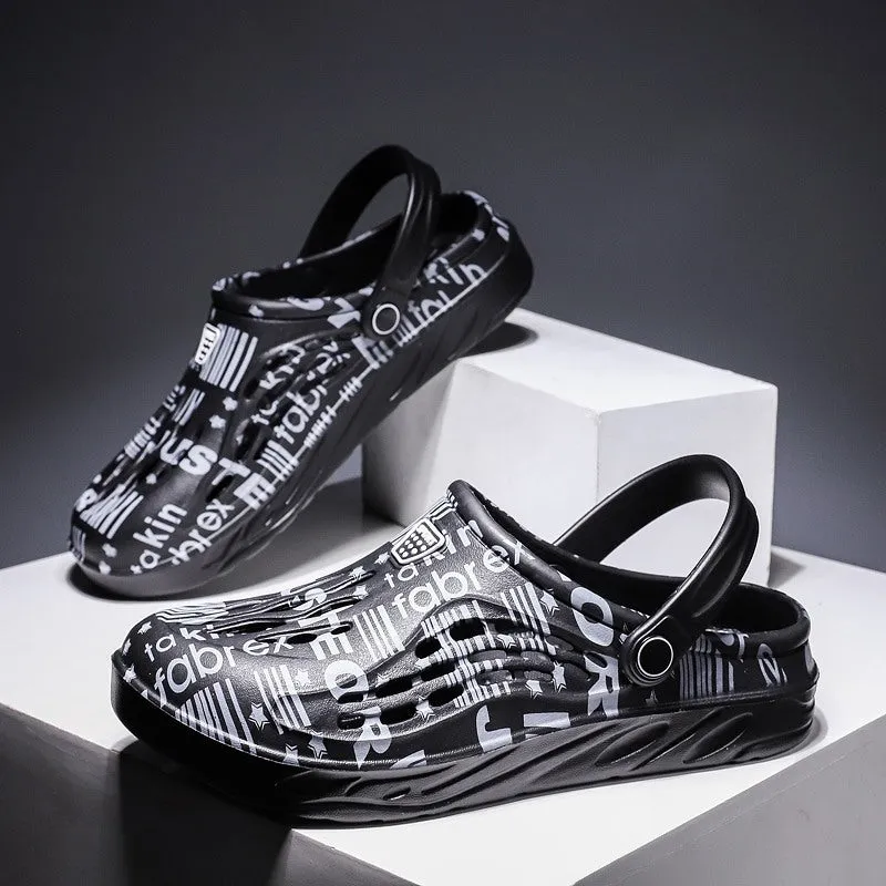 Two Wear Sandals And Slippers Men's Large Size Non-slip Fashion Outer Wear On The Beach
