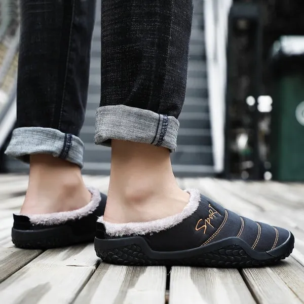 Unisex Autumn/winter Plus Size Cotton Shoes Warm Slippers Size