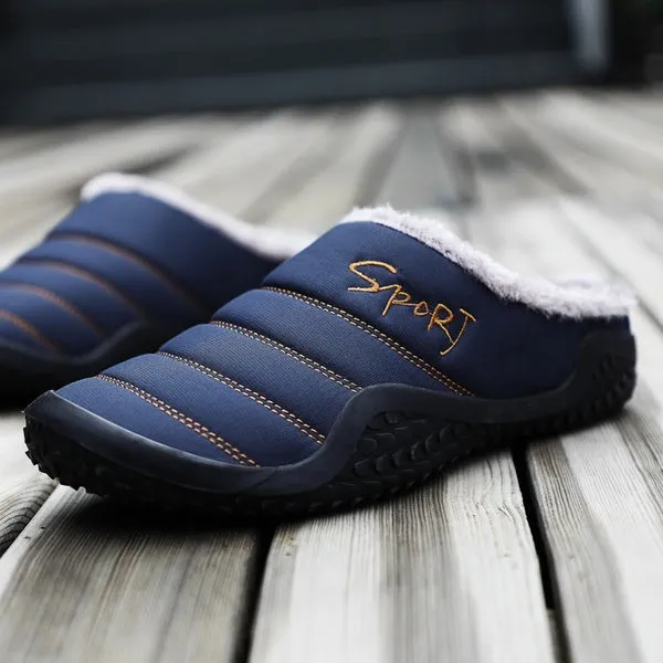 Unisex Autumn/winter Plus Size Cotton Shoes Warm Slippers Size