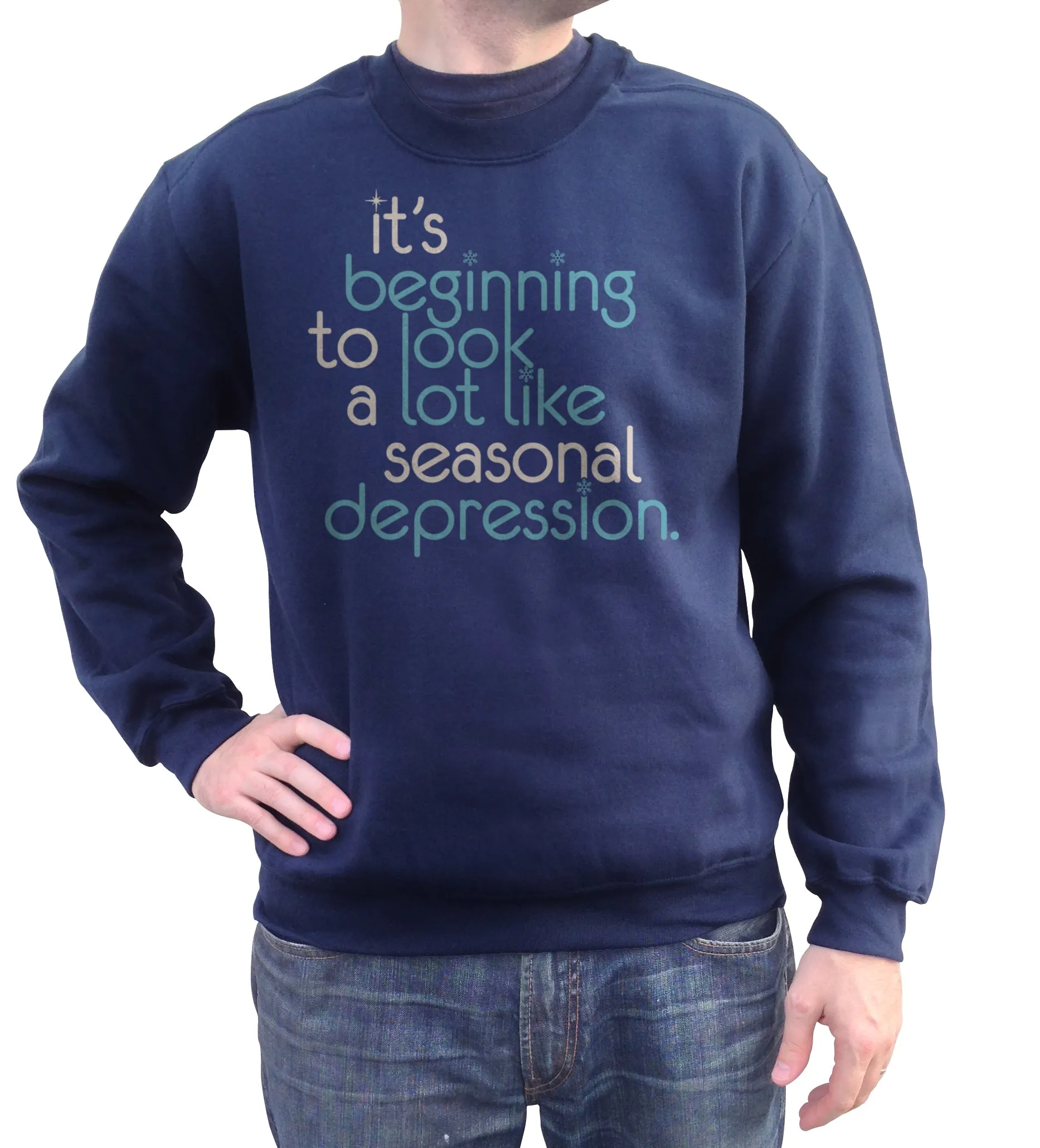 Unisex It's Beginning To Look A Lot Like Seasonal Depression Sweatshirt