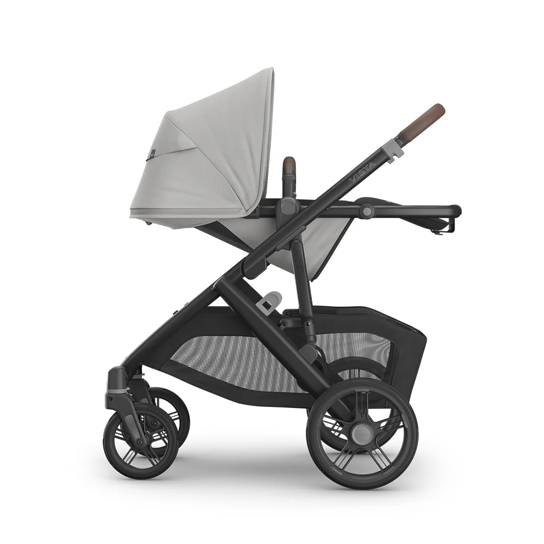 UPPAbaby Vista V3 in Savannah with Mesa iSize Car Seat & Base - Pearl Grey