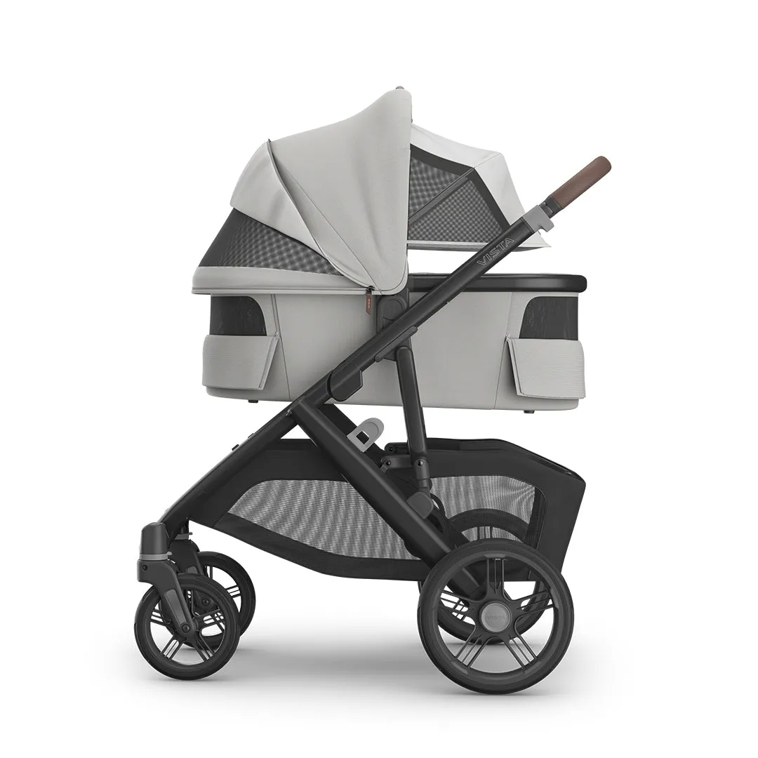 UPPAbaby Vista V3 in Savannah with Mesa iSize Car Seat & Base - Pearl Grey