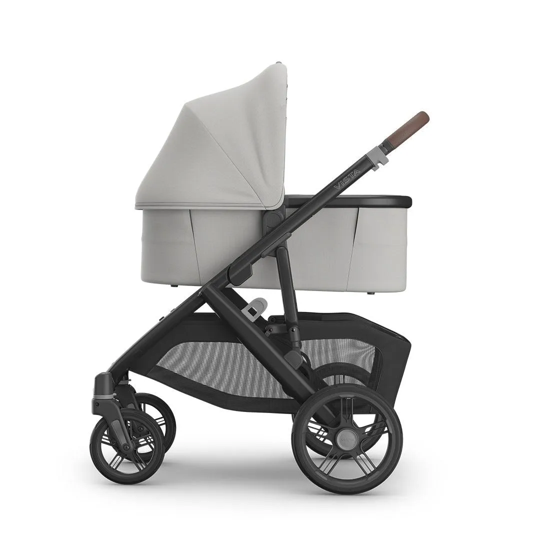 UPPAbaby Vista V3 in Savannah with Mesa iSize Car Seat & Base - Pearl Grey