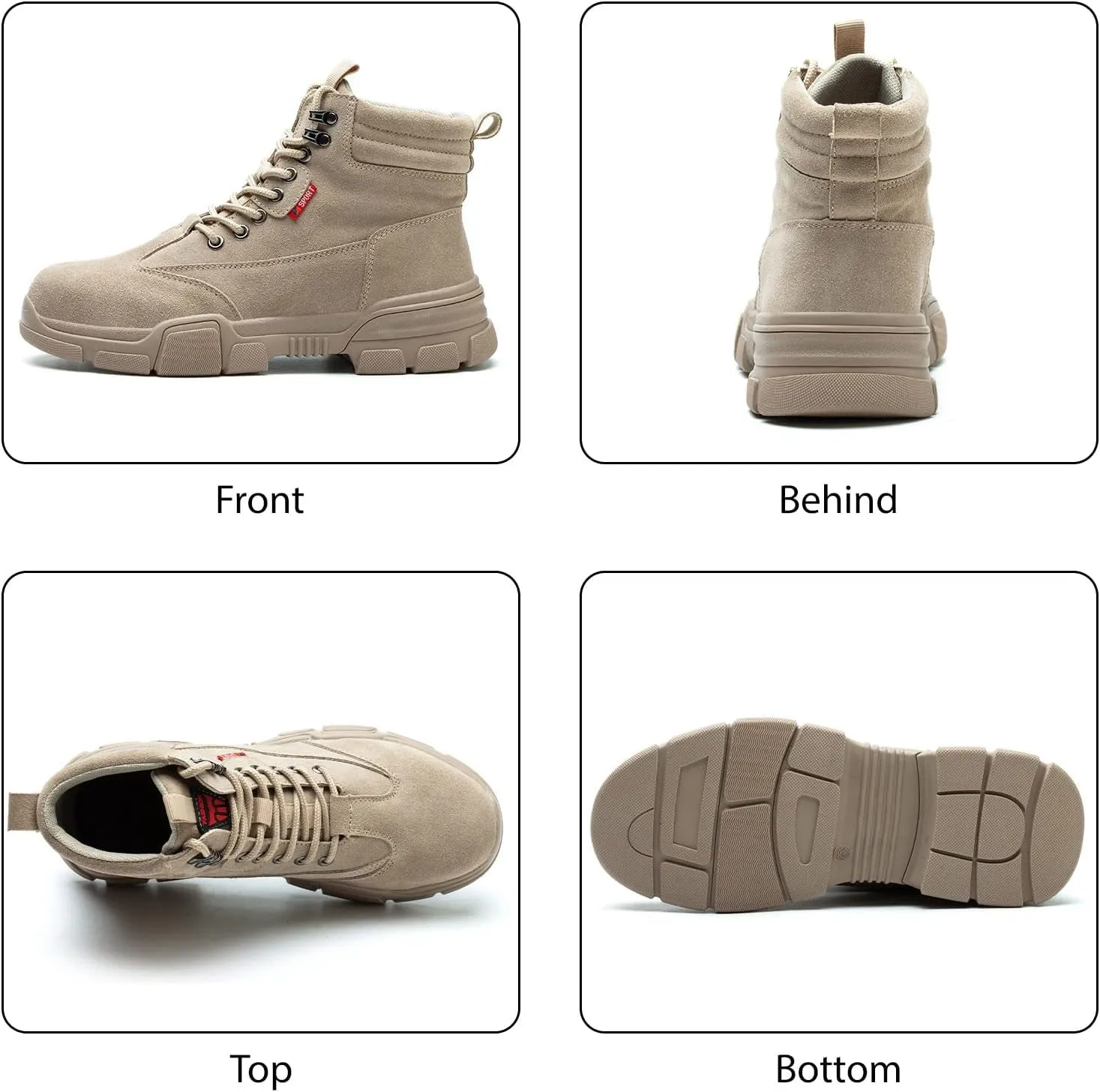 USOR Safety Lightweight Steel Toe Work Boots