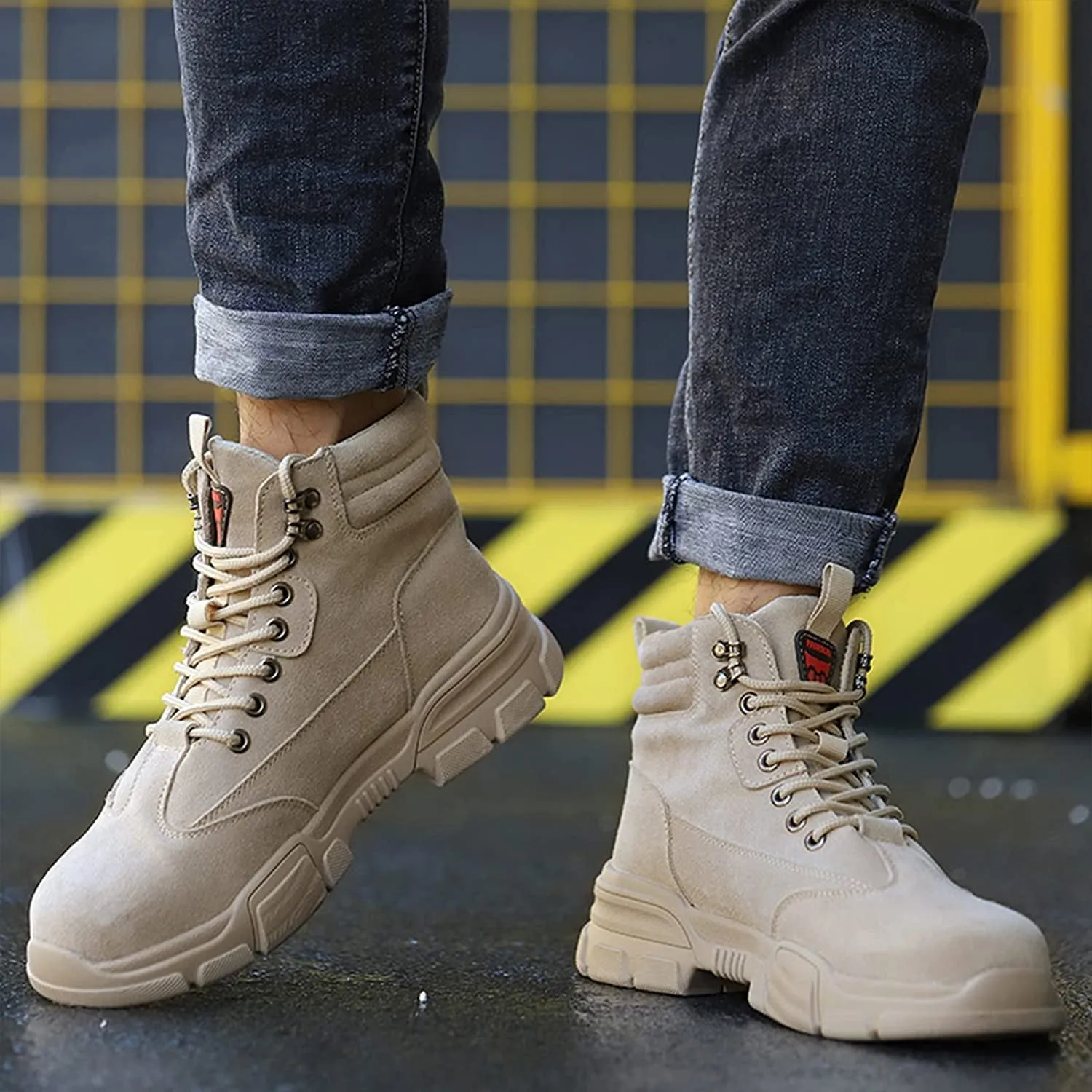 USOR Safety Lightweight Steel Toe Work Boots