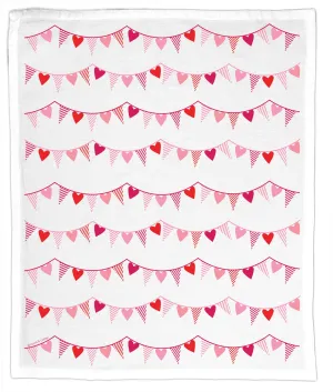Valentine's Bunting, Hand Towel