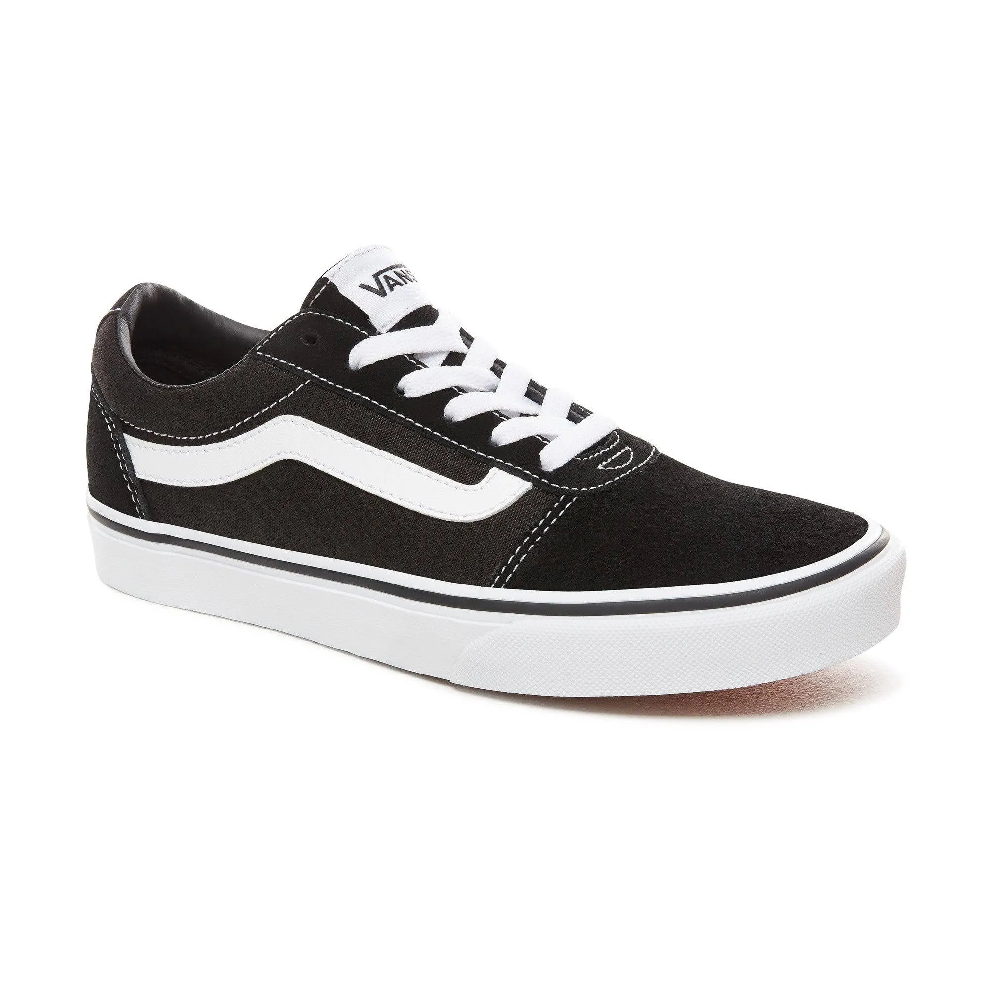 Vans Ladies Ward Shoe Suede/Canvas -BLACK/WHITE