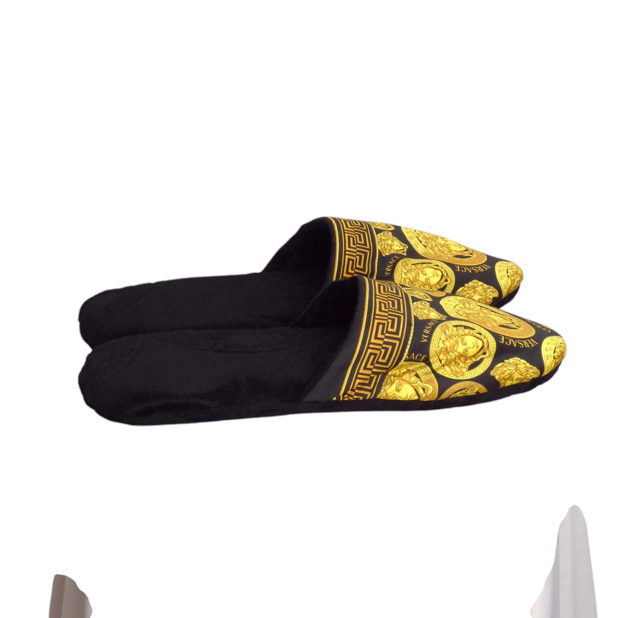 VERSACE- NWT Medusa Bath Slippers, Size XL