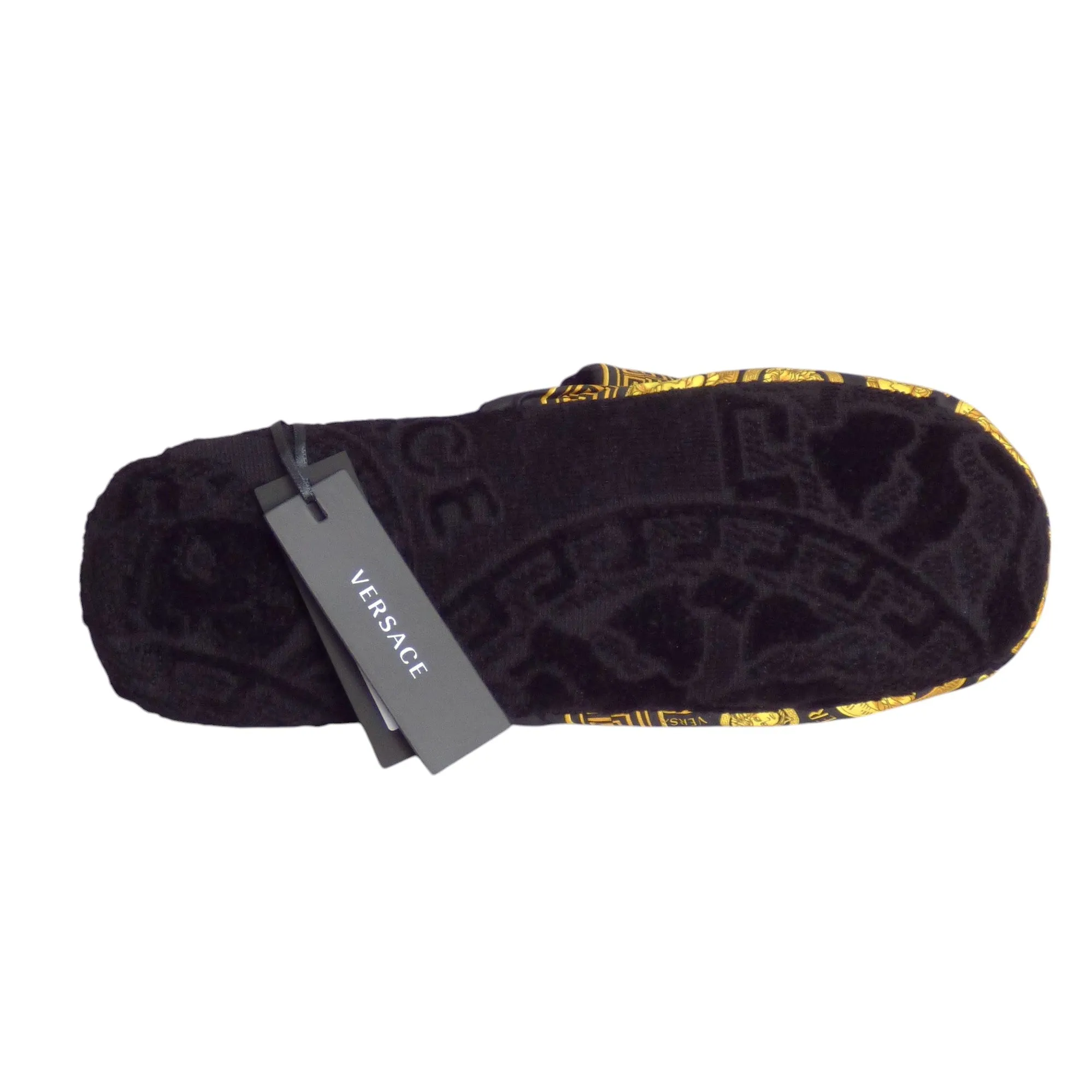 VERSACE- NWT Medusa Bath Slippers, Size XL
