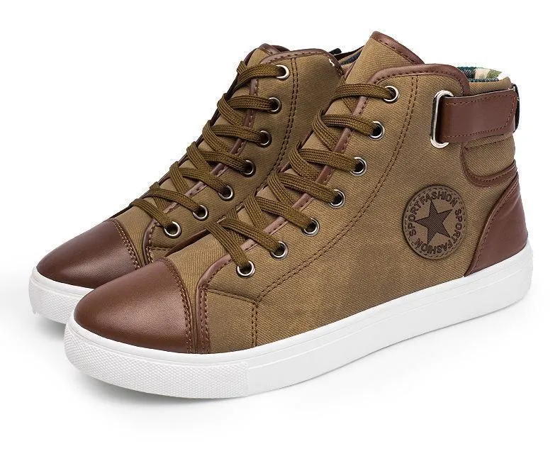 Vogue Lace-Up Ankle High Canvas