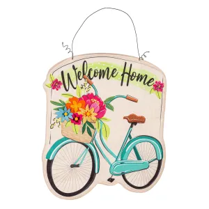 Welcome Home Bicycle Estate Door Décor,2deb2553