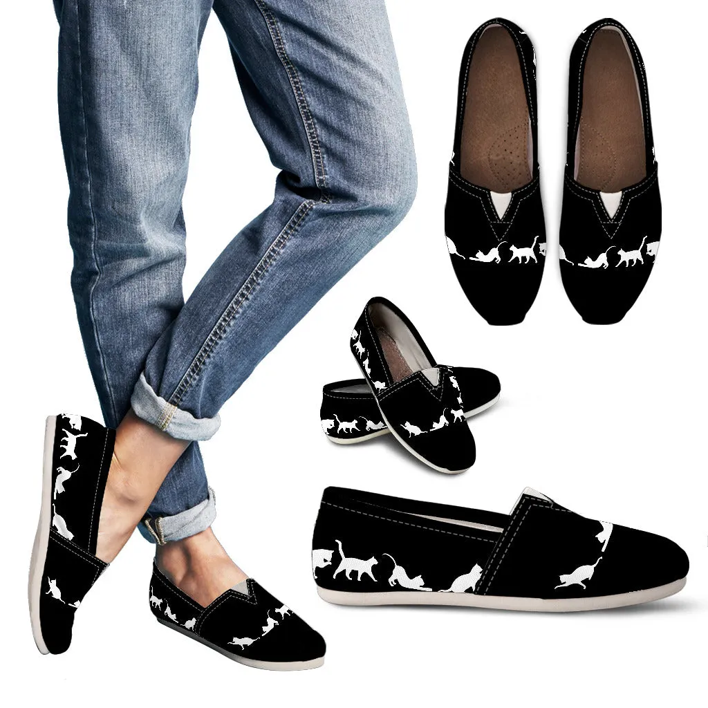 White Cat Women's Casual Canvas Shoes