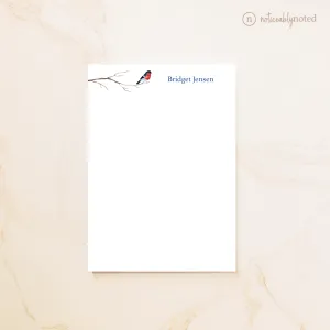 Winter Bird Personalized Notepad