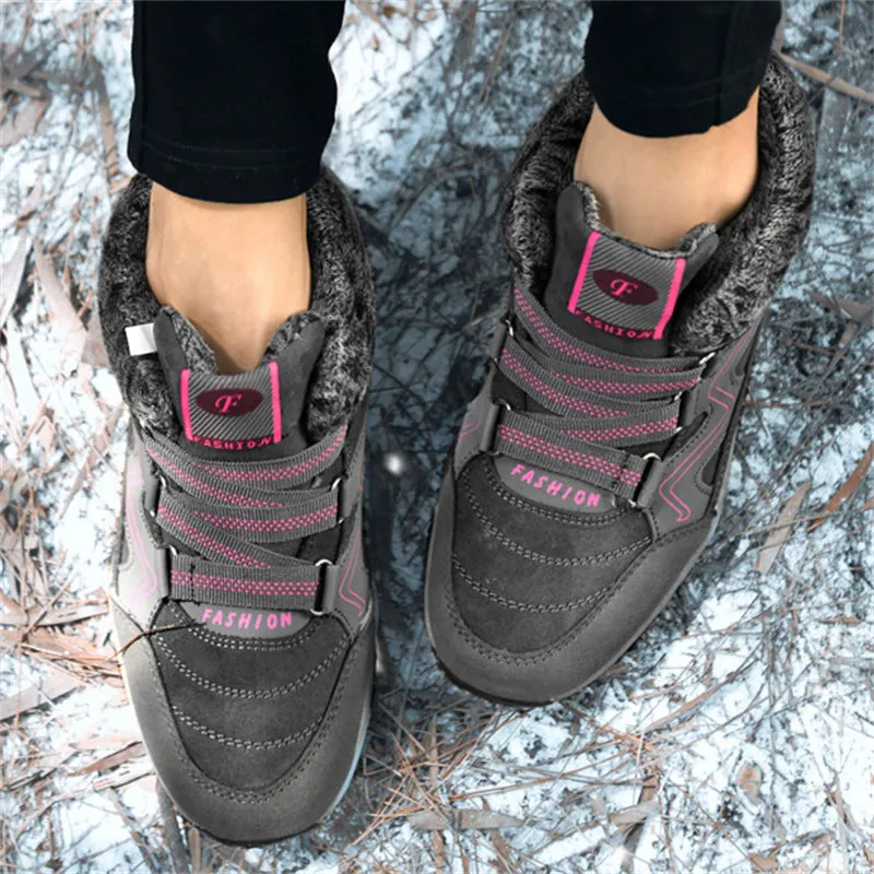 Winter Extra Warm Sport Style Snowfield Non-Slip Running Women Shoes