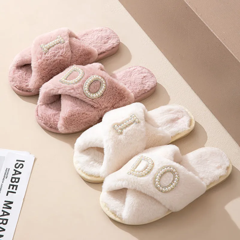 Winter Fluffy Slippers Women -I do- Fur Slippers