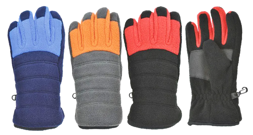 Winter Gloves-Boys Casual & Colorful Micro-Fleece Seasonal Glove
