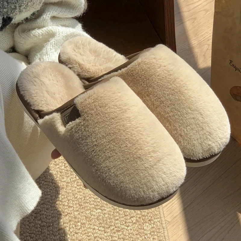 Winter Plush Non-Slip Slippers for Men & Women