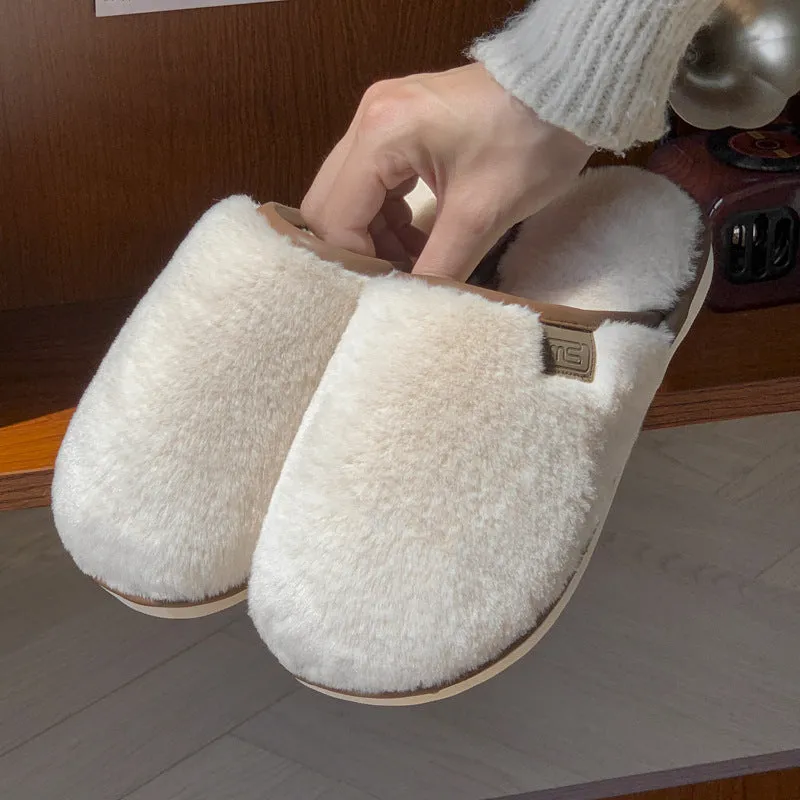 Winter Plush Non-Slip Slippers for Men & Women