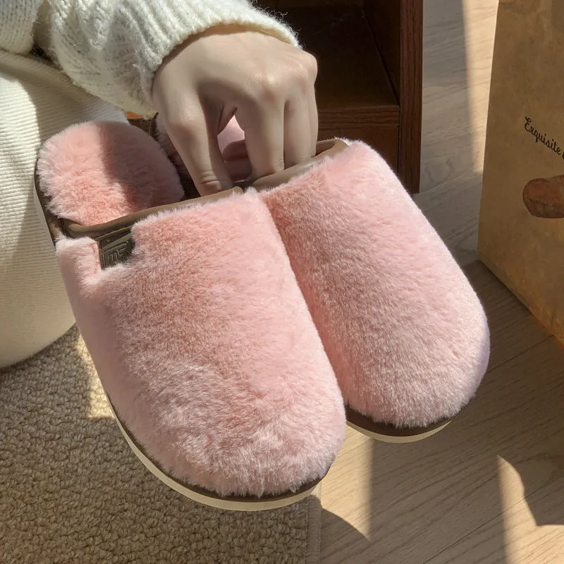 Winter Plush Non-Slip Slippers for Men & Women