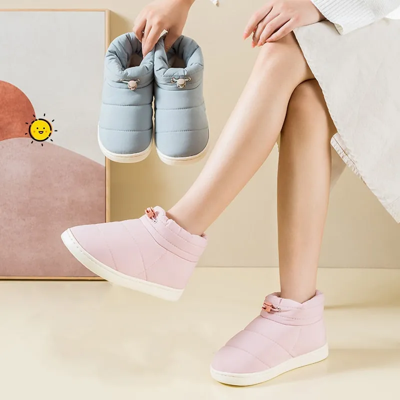 Winter Women Boots Waterproof Warm Plush Ankle Female Snow Boots