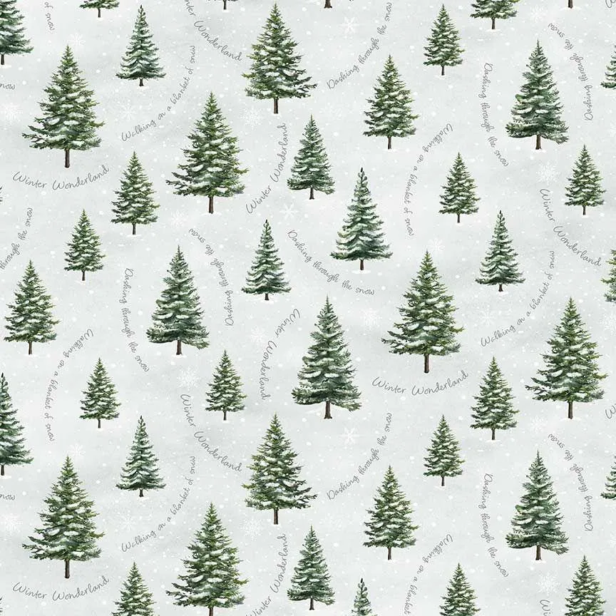 Winter Wonderland - Trees With Winter Script