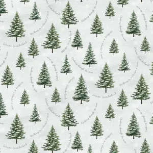 Winter Wonderland - Trees With Winter Script