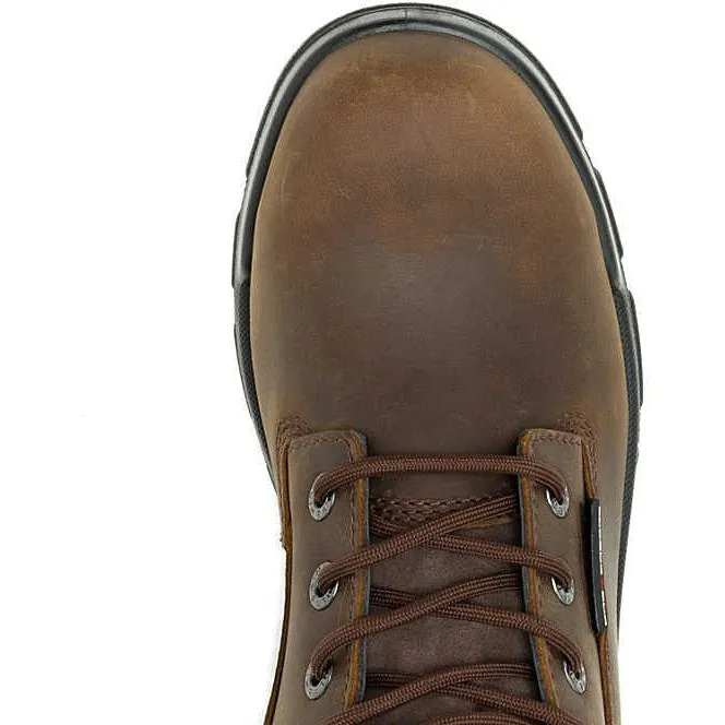 Wolverine Men's Durashocks SR Icon 8" Soft Toe WP Work Boot -Brown- W240029