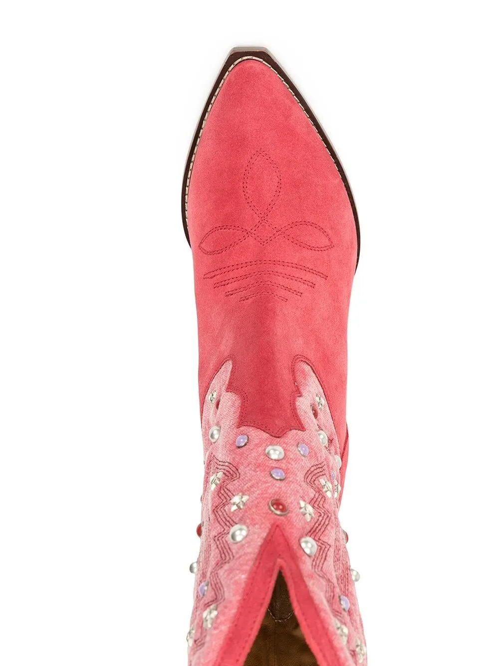 Women Low-Heels Pointed Toe Rivet Ankle Boots