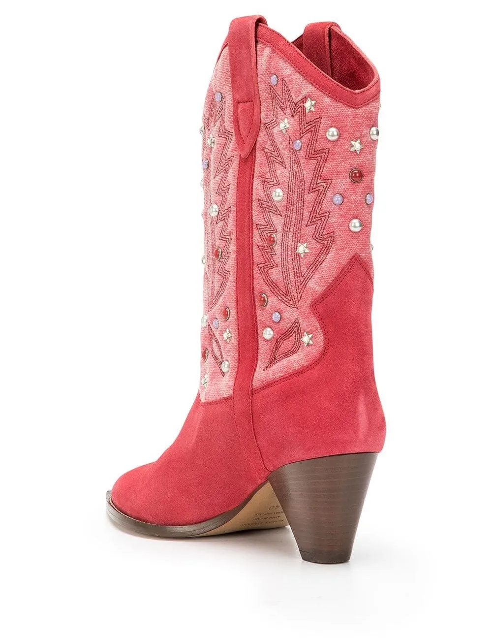 Women Low-Heels Pointed Toe Rivet Ankle Boots